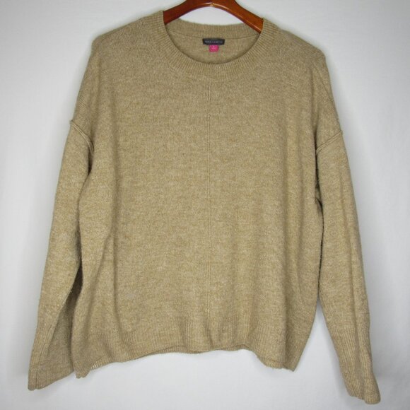 Vince Camuto Camel Tan Center Seam Sweater Women's L Large - Picture 6 of 8